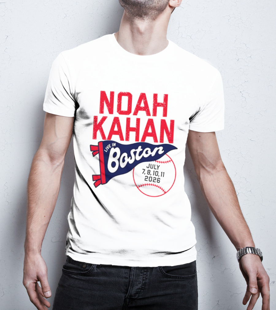 Noah Kahan Boston Concert July 7 8 10 11 2026 T-Shirt