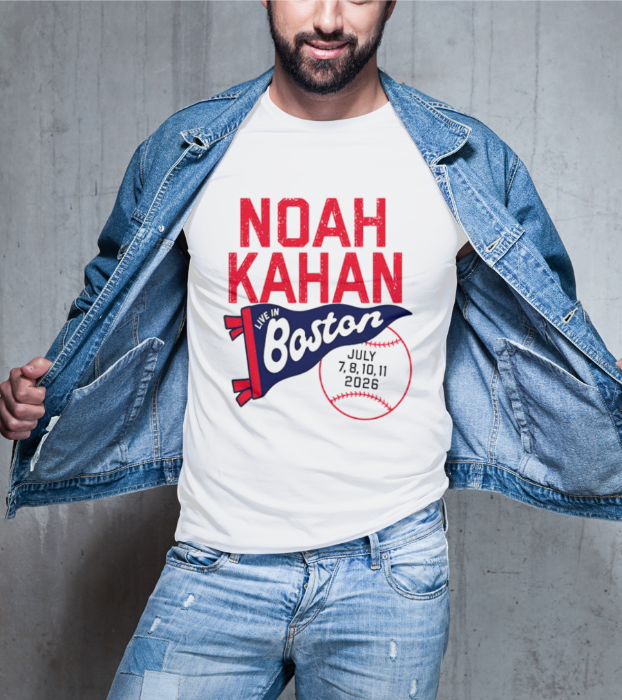 Noah Kahan Boston Concert July 7 8 10 11 2026 T-Shirt