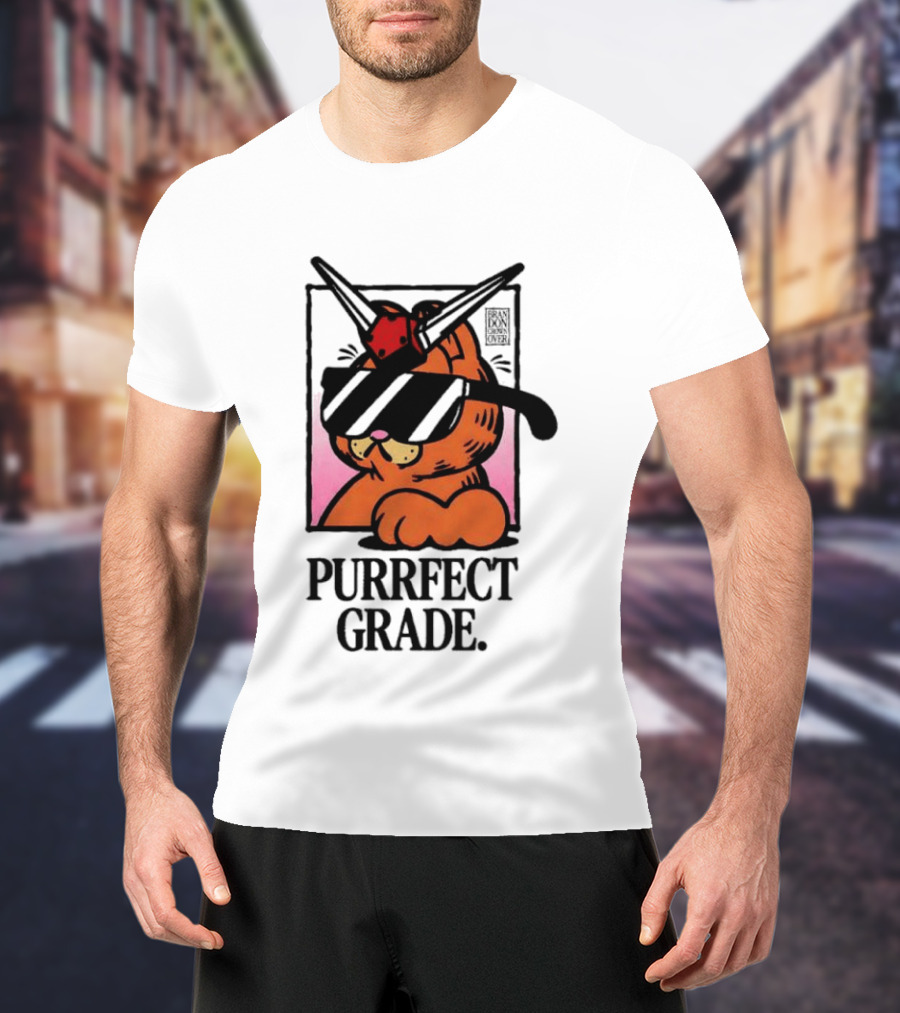 Gundam Purrfect Grade Cat Sunglasses Robot Mashup T-Shirt