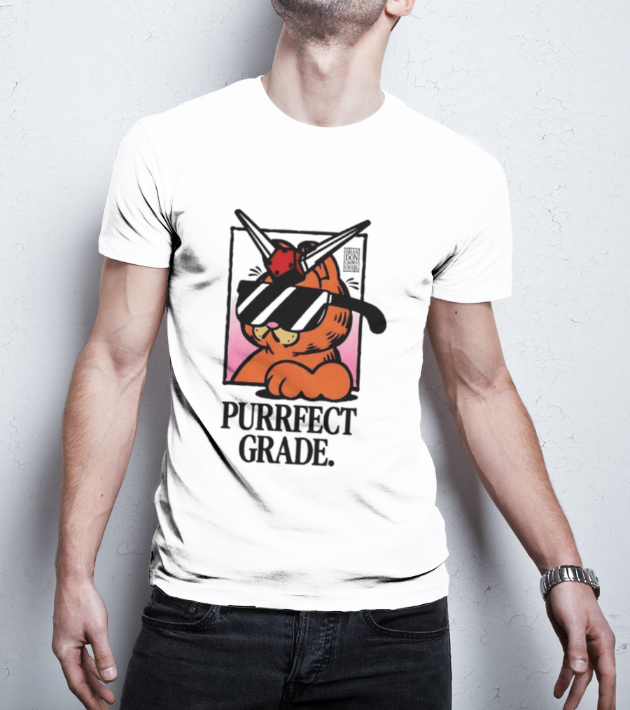 Gundam Purrfect Grade Cat Sunglasses Robot Mashup T-Shirt
