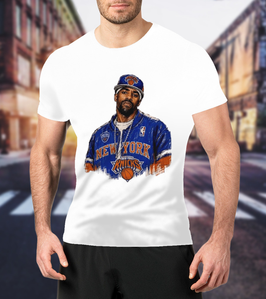 Kyrie Irving New York Knicks New Yorks Finest To The World Manhattan Knicks T-Shirt