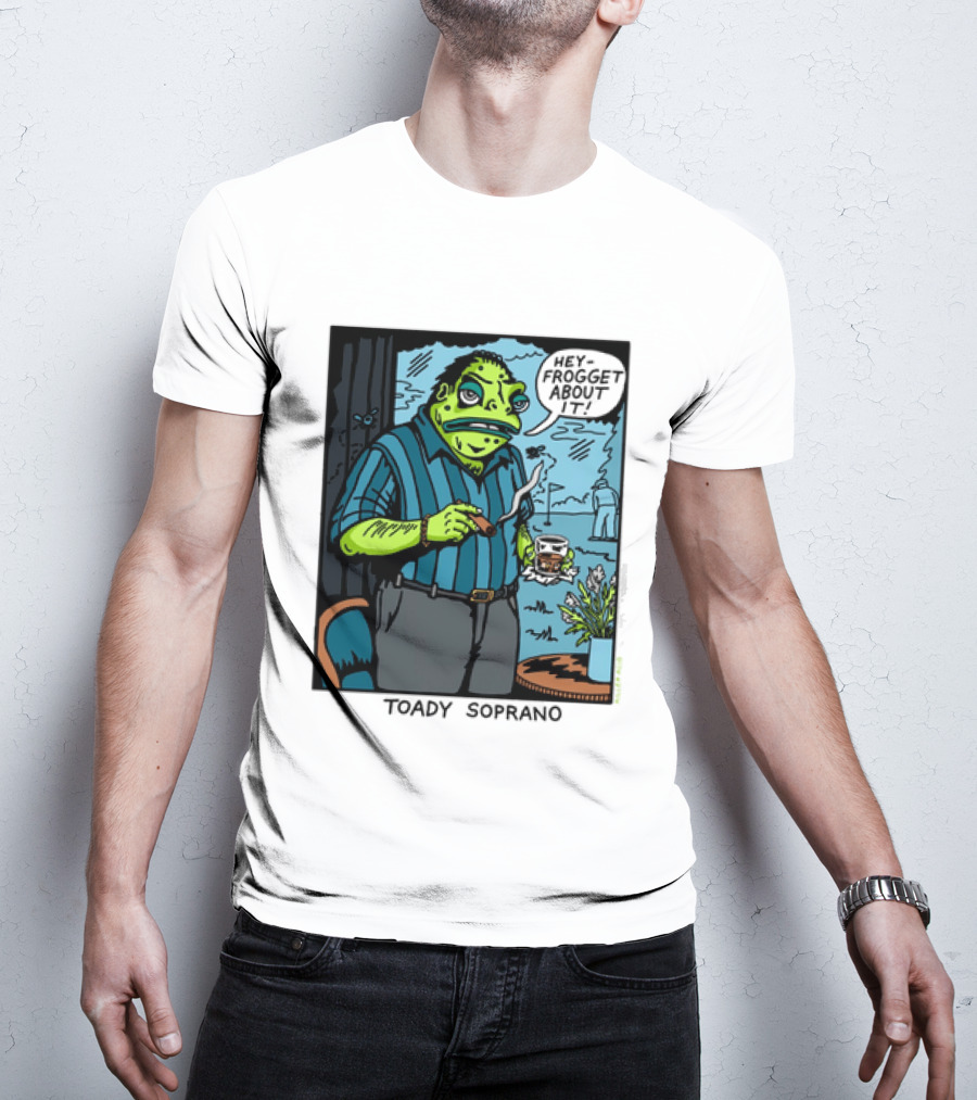 Toady Soprano Hey Frogget About It Killer Acid T-Shirt