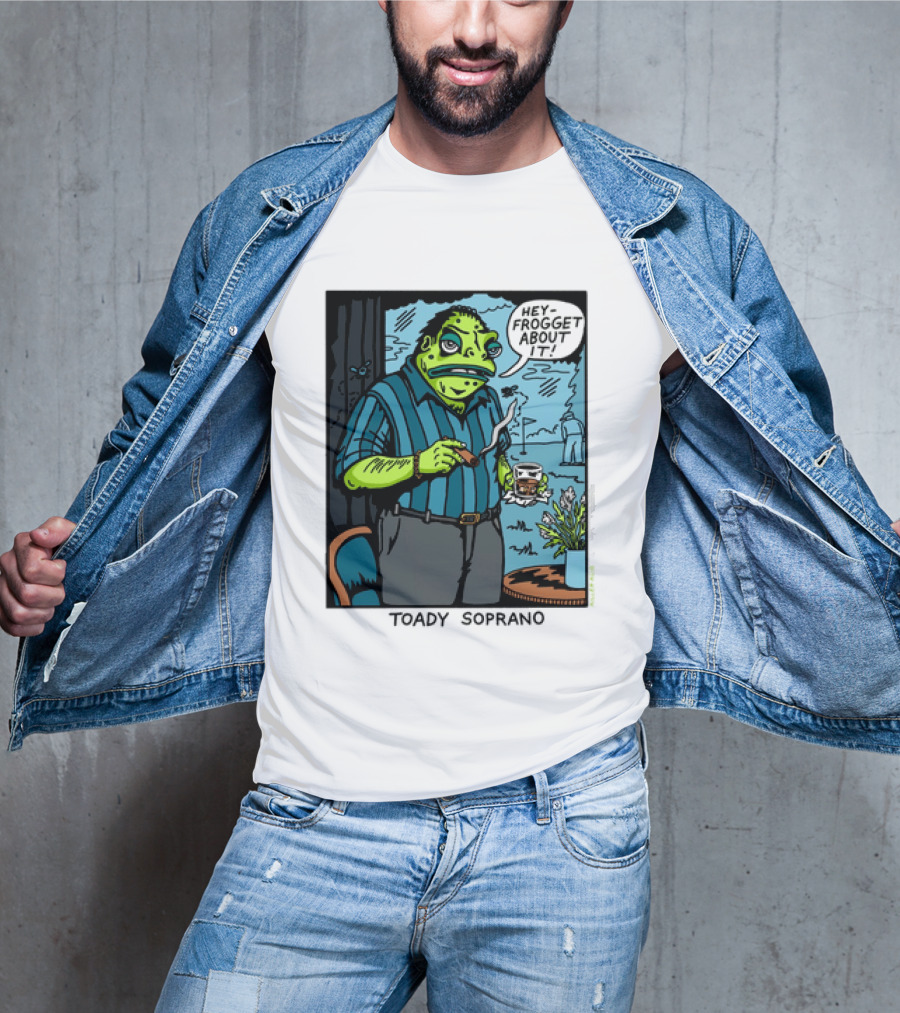 Toady Soprano Hey Frogget About It Killer Acid T-Shirt