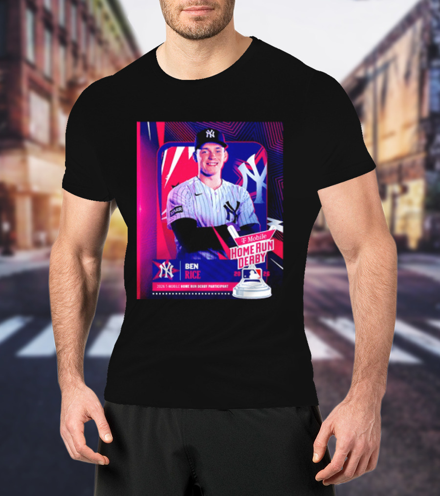 Ben Rice NY Yankees 2026 Mobile Home Run Derby Participant T-Shirt