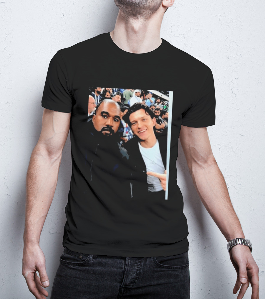 Kanye West And Tom Holland Iconic Celebrity Selfie At Event T-Shirt