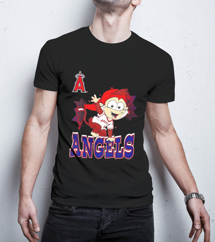 LAA Angels Rally Monkey Waving Hand Classic Sports Fan T-Shirt