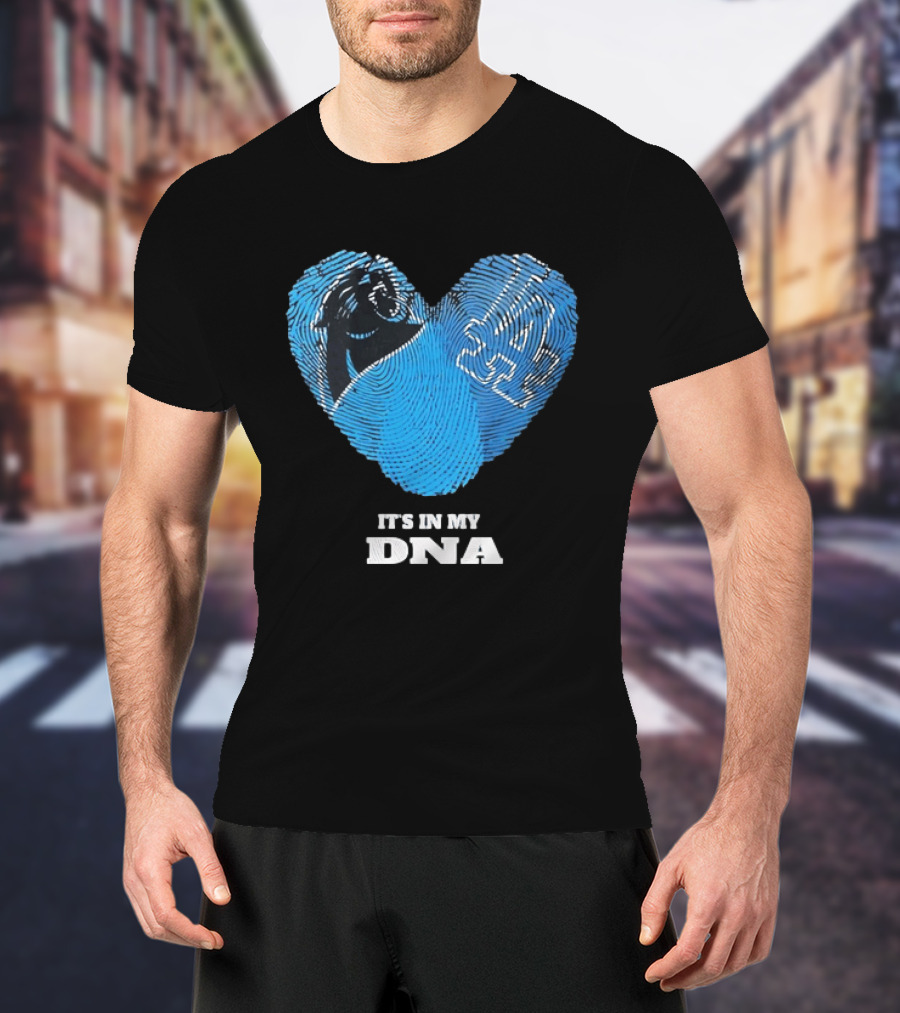Los Angeles Dodgers Carolina Panthers It's In My DNA T-Shirt