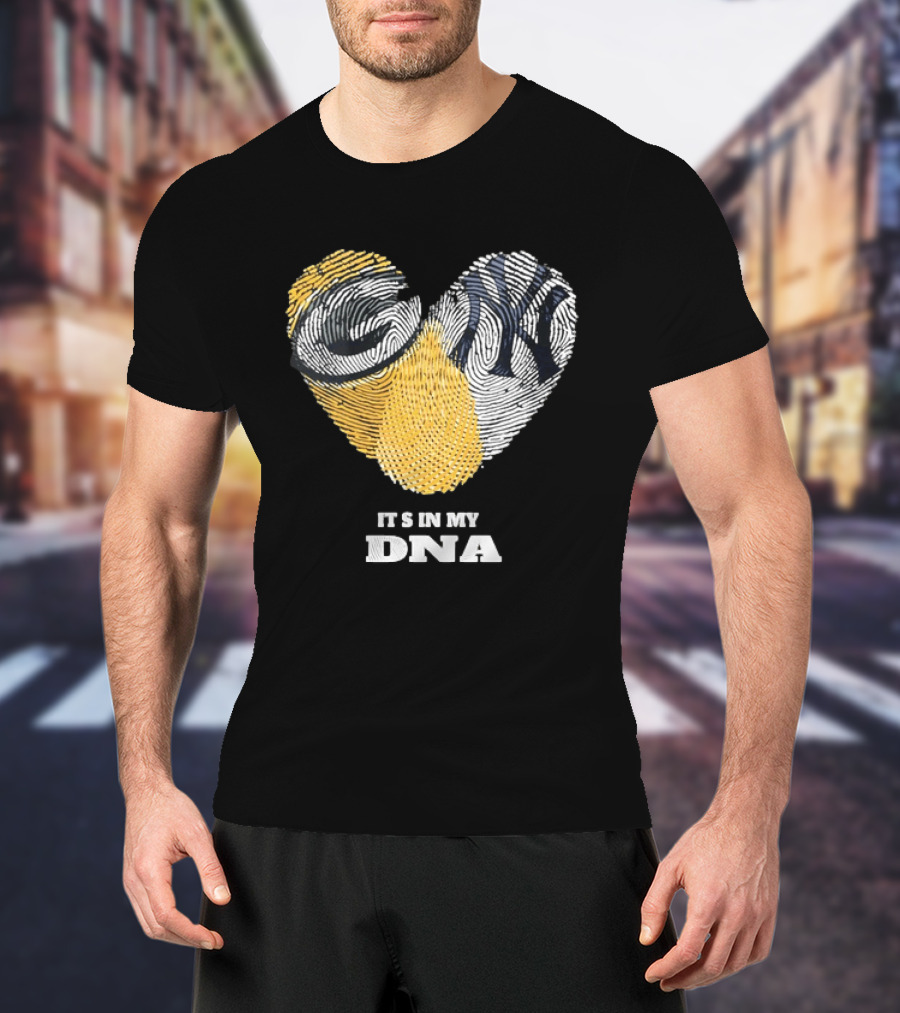 Heart Fingerprint It's In My DNA New York Yankees T-Shirt