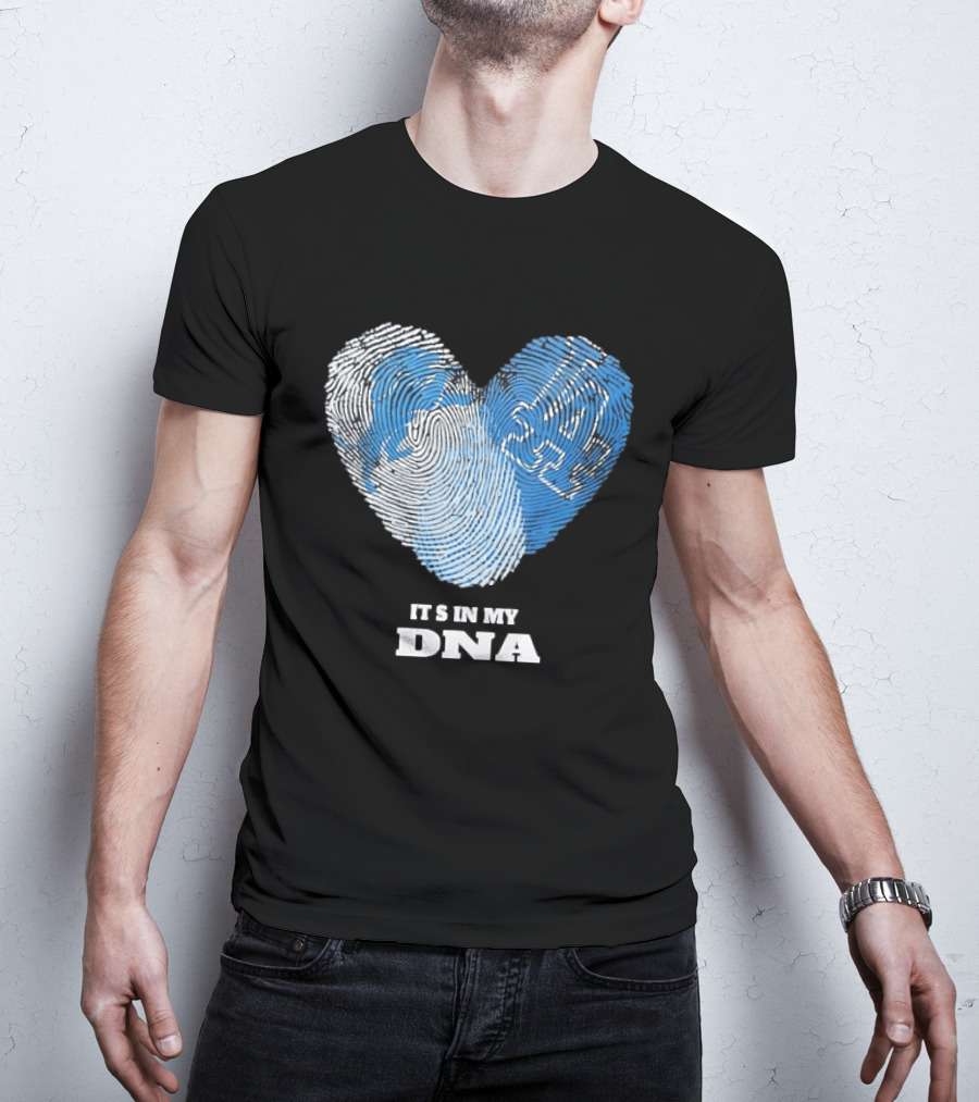 Heart Fingerprint It's In My DNA Kentucky Wildcats Fan Pride T-Shirt