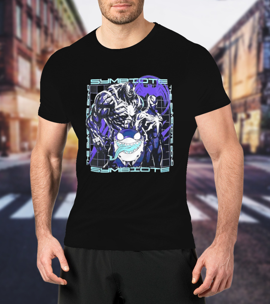 Symbiote Bond Venom Spider Man Villain Heroes Streetwear T-Shirt