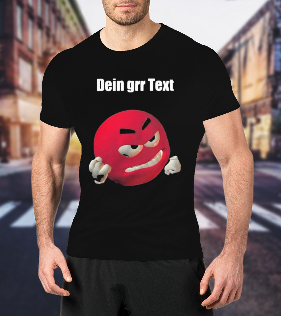 Versager Clothing Dein Personalisierbares Grr Text Red T-Shirt