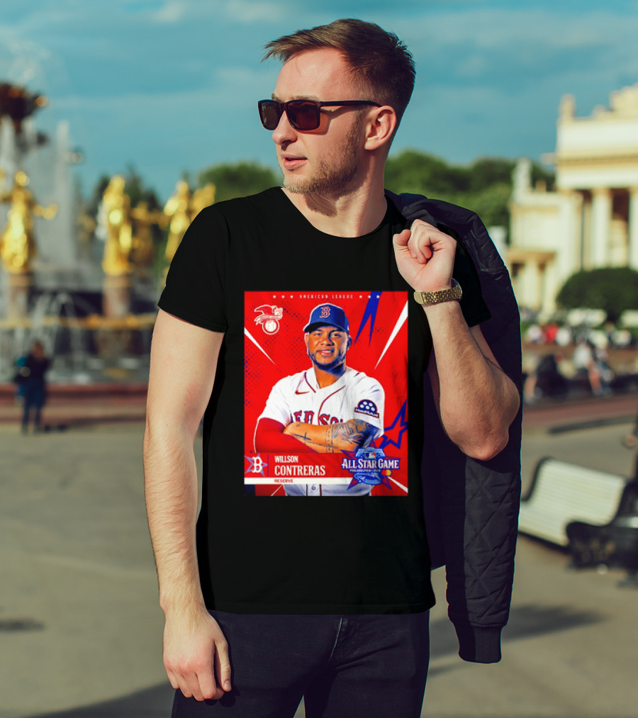 Boston Red Sox Willson Contreras 2026 All Star Game Reserve American League T-Shirt