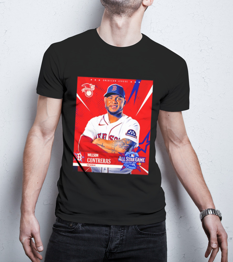 Boston Red Sox Willson Contreras 2026 All Star Game Reserve American League T-Shirt