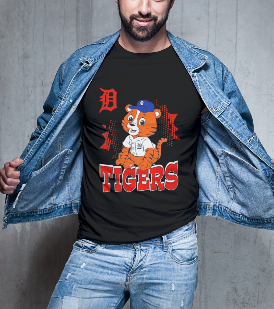 Paws D TIGERS Detroit Tiger Cub Baseball T-Shirt