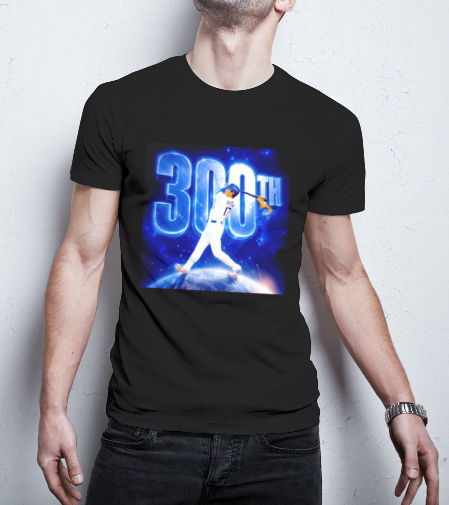Shohei Ohtani 300th Home Run 17 Power Swing Los Angeles Dodgers T-Shirt