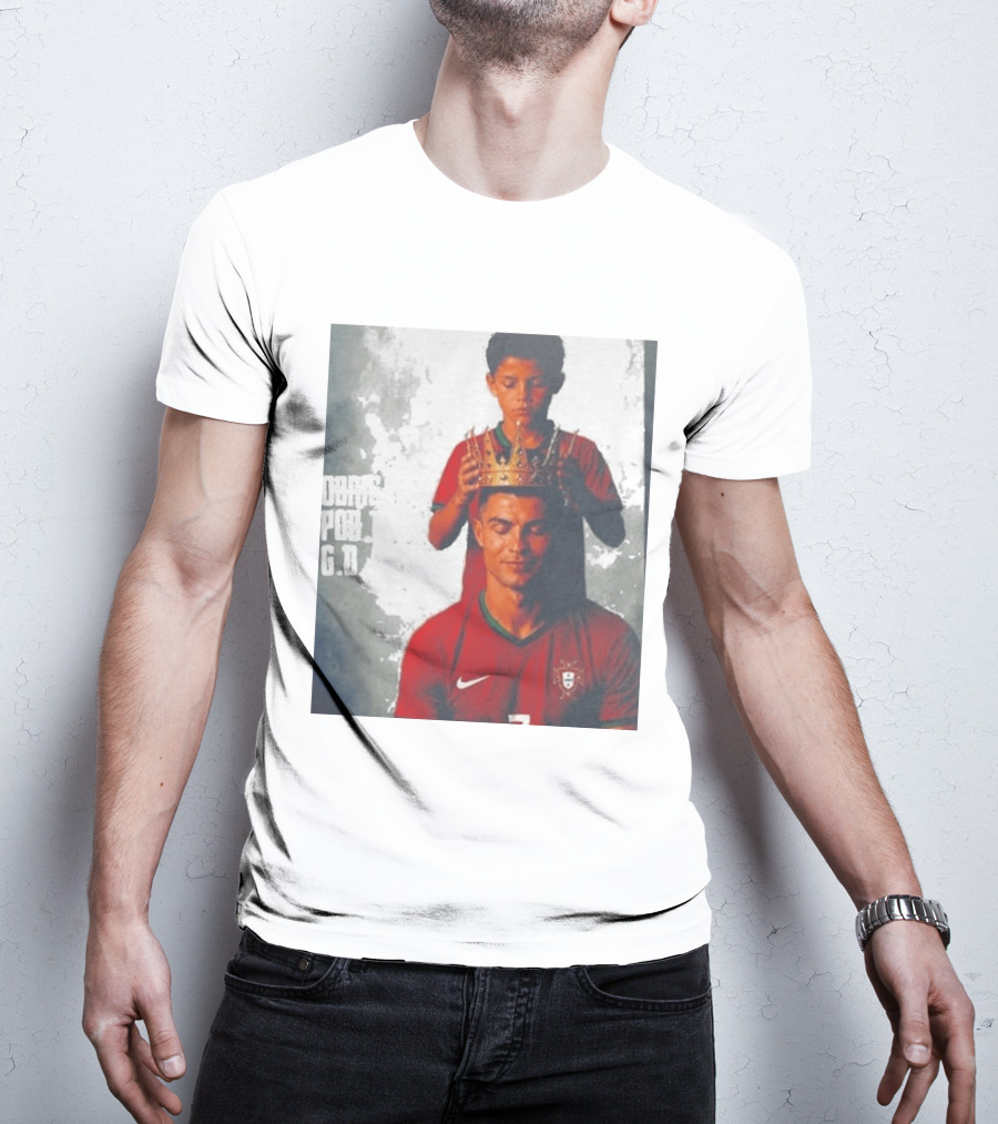 Cristiano Ronaldo Portugal Obrigado Por Tudo GOAT Crowned King Soccer Legend T-Shirt