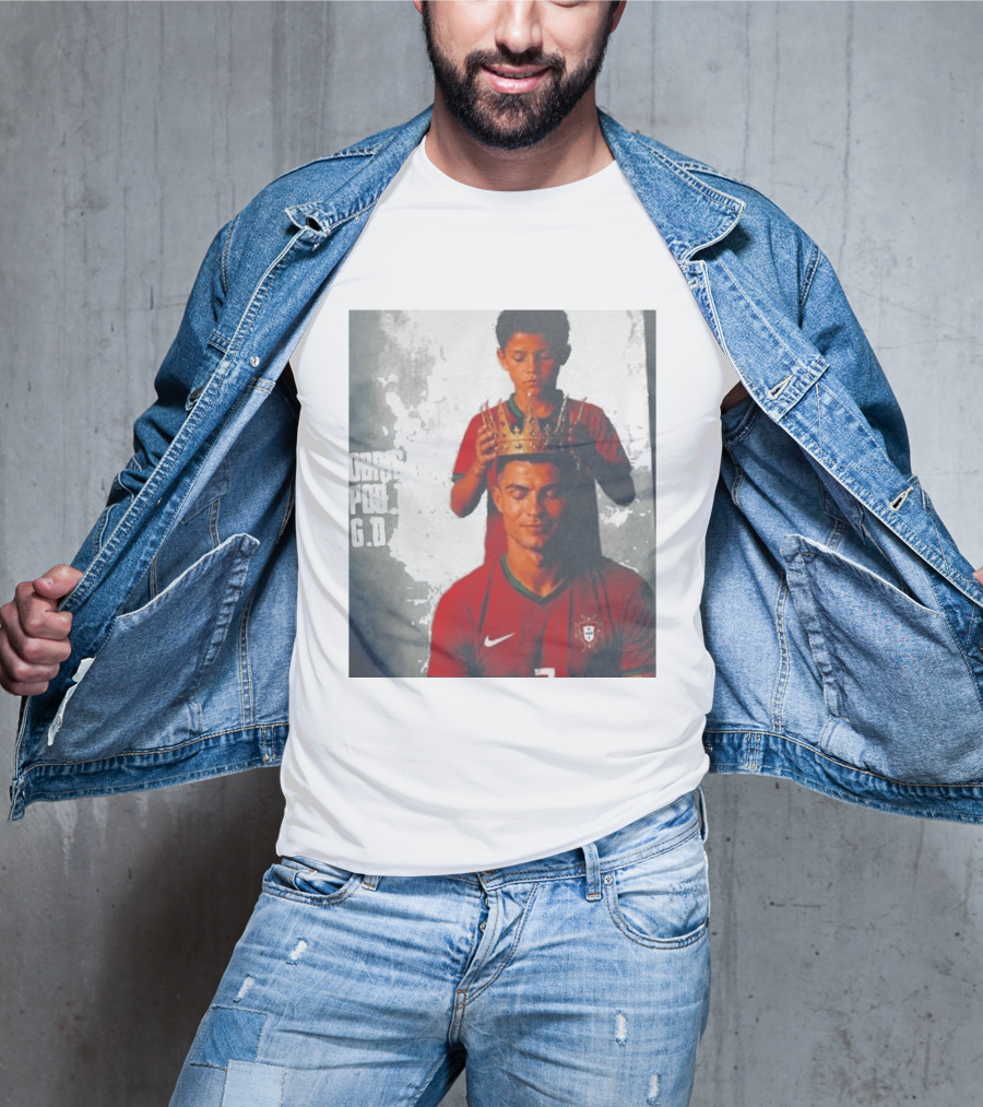 Cristiano Ronaldo Portugal Obrigado Por Tudo GOAT Crowned King Soccer Legend T-Shirt