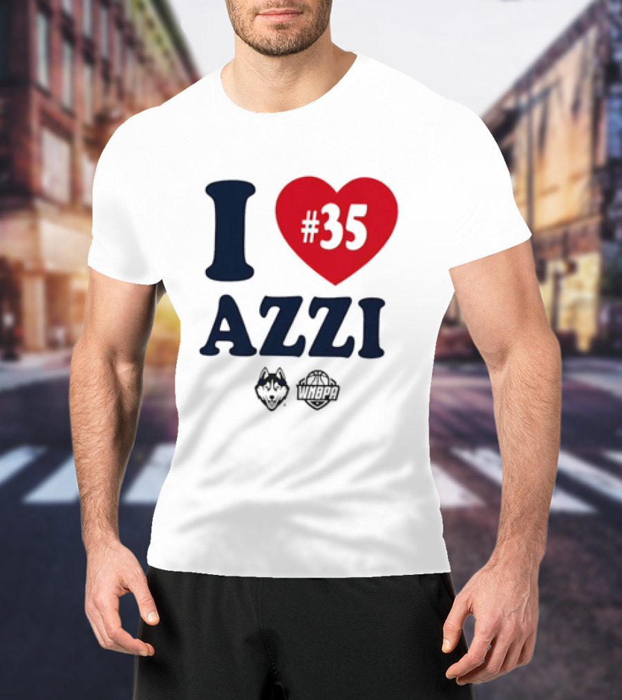 Dallas Wings Basketball I Love Azzi Fudd Number 35 T-Shirt