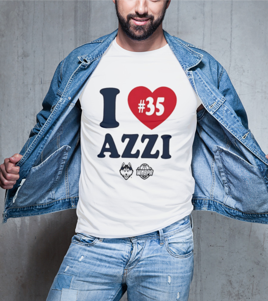 Dallas Wings Basketball I Love Azzi Fudd Number 35 T-Shirt