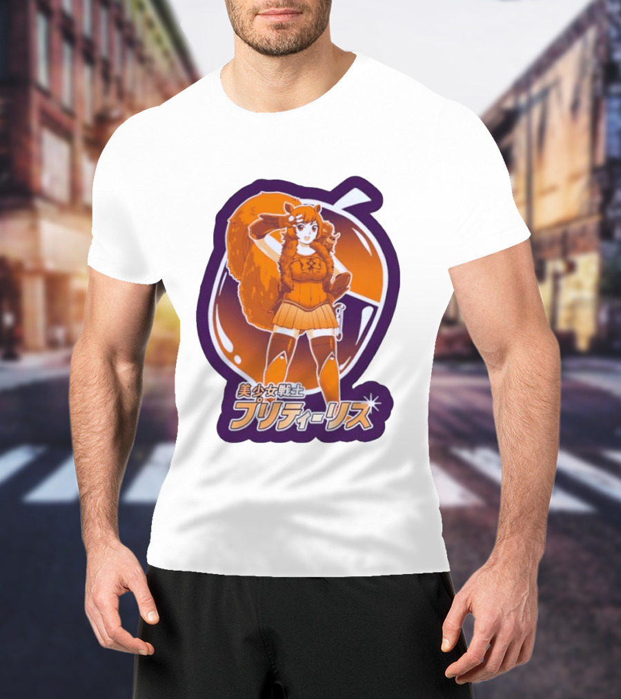 Pretty Squirrel Sailor Anime Girl Risu Manga Warrior T-Shirt