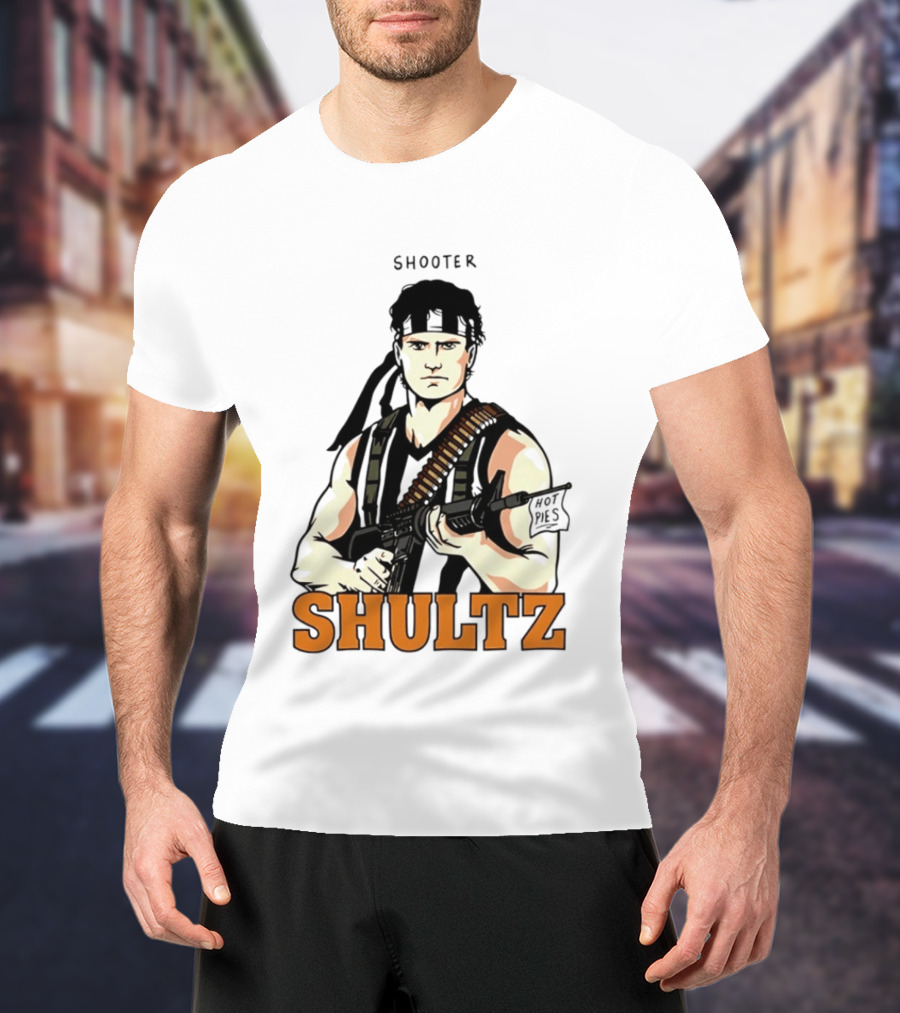 Shooter Shultz Hot Pies Rambo Movie T-Shirt
