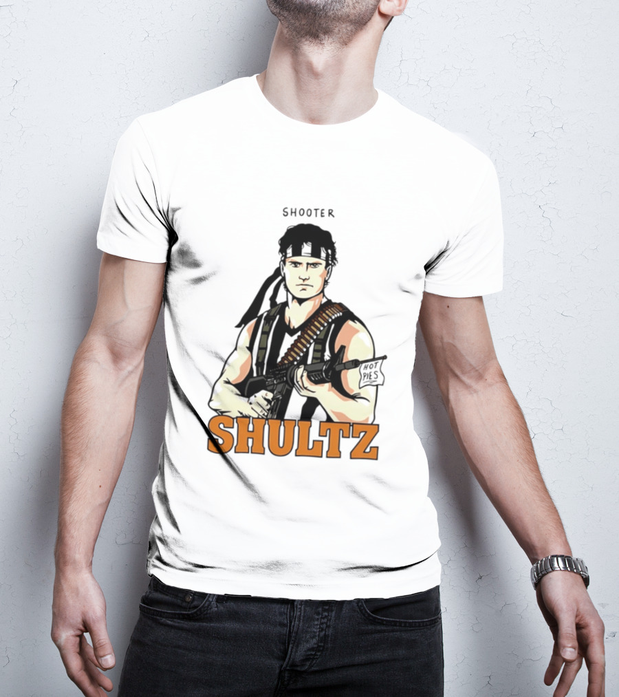 Shooter Shultz Hot Pies Rambo Movie T-Shirt