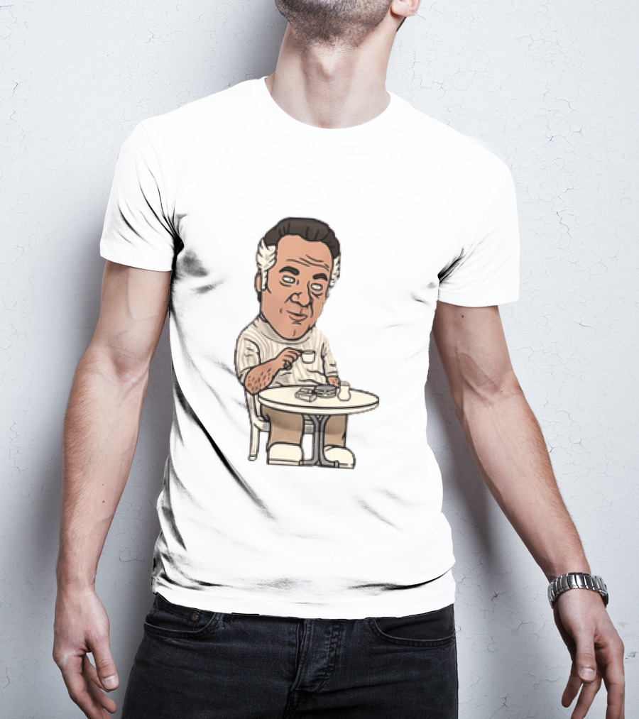 Sopranos Paulie Walnuts Gualtieri Commendatori Bongiorno Character Sitting T-Shirt