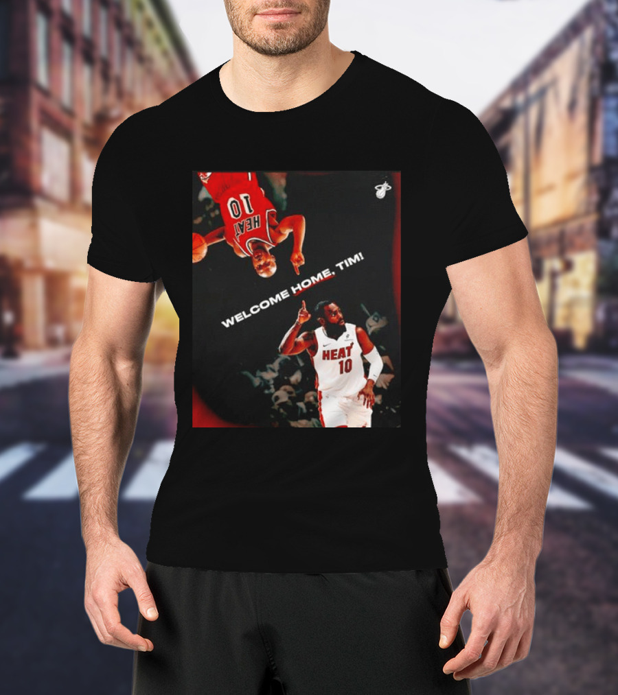 Tim Hardaway Miami Heat Welcome Home Timi 10 Basketball Legend T-Shirt