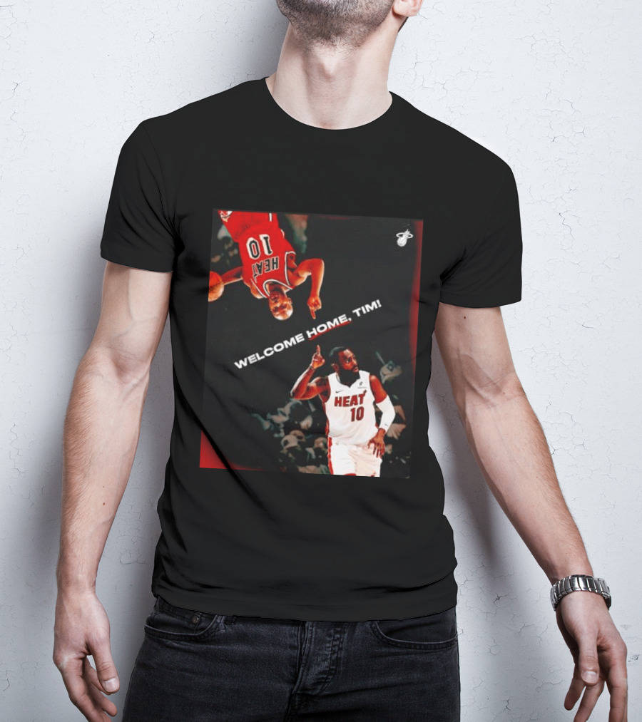 Tim Hardaway Miami Heat Welcome Home Timi 10 Basketball Legend T-Shirt
