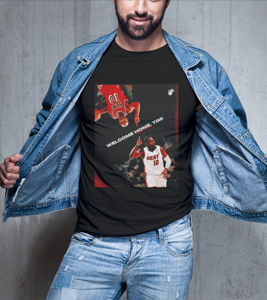 Tim Hardaway Miami Heat Welcome Home Timi 10 Basketball Legend T-Shirt