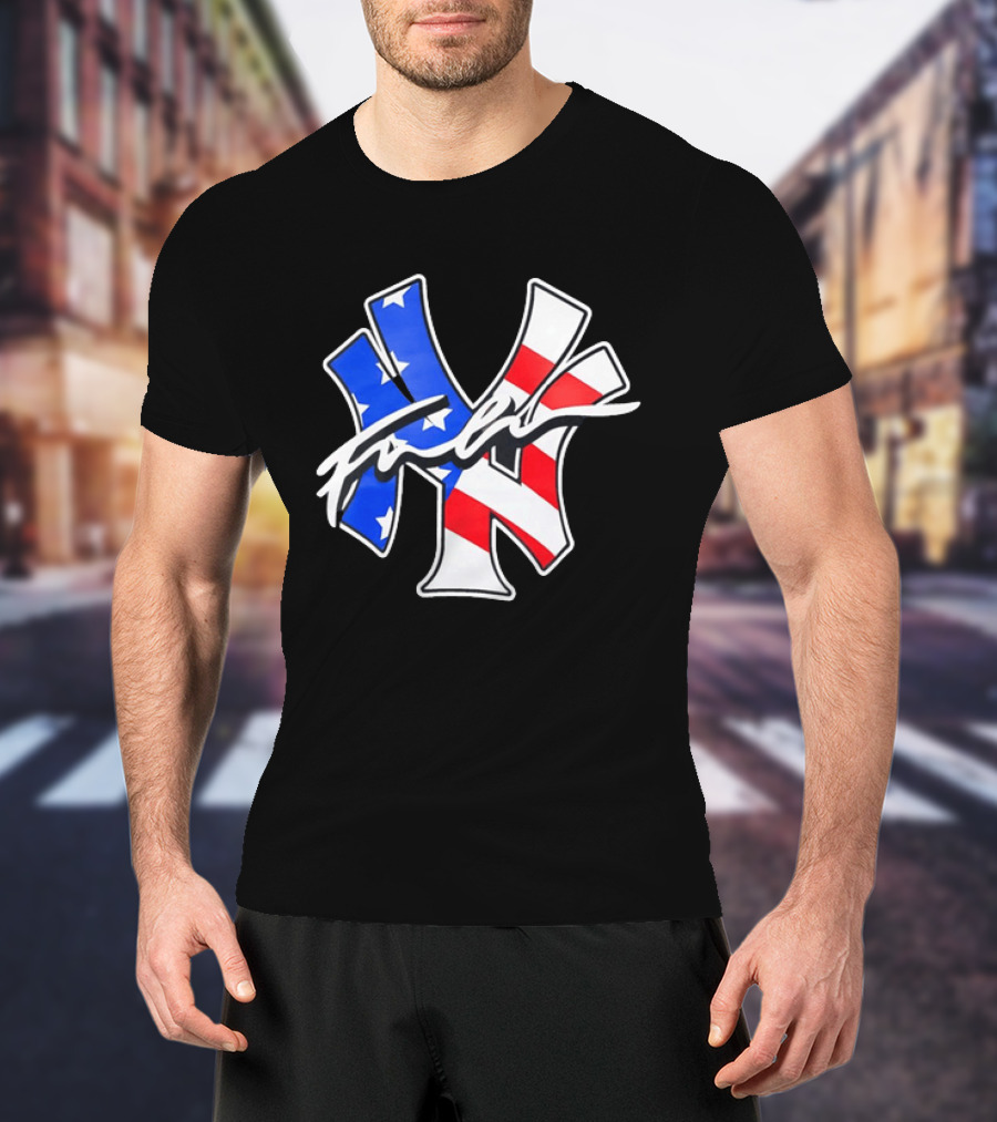 MLB New York Yankees Stars And Stripes American Flag T-Shirt