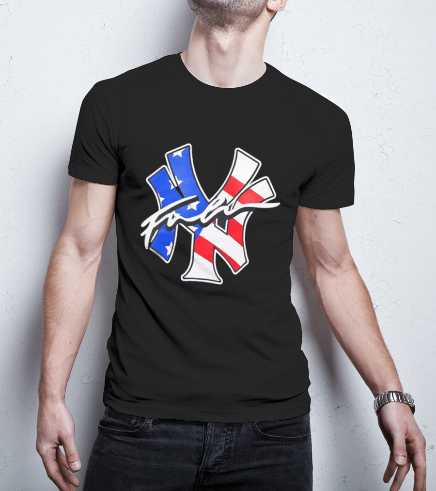 MLB New York Yankees Stars And Stripes American Flag T-Shirt