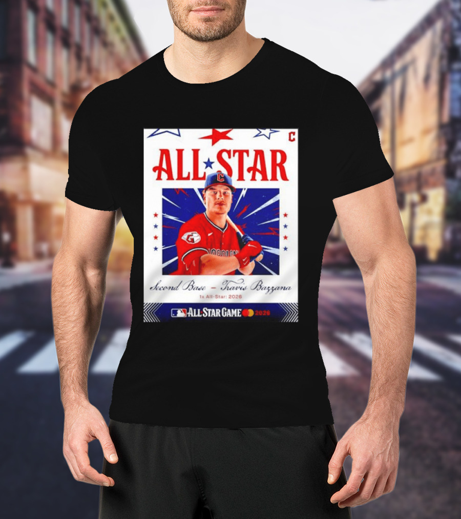Travis Bazzana 2026 MLB All Star Game Second Base Player Card T-Shirt