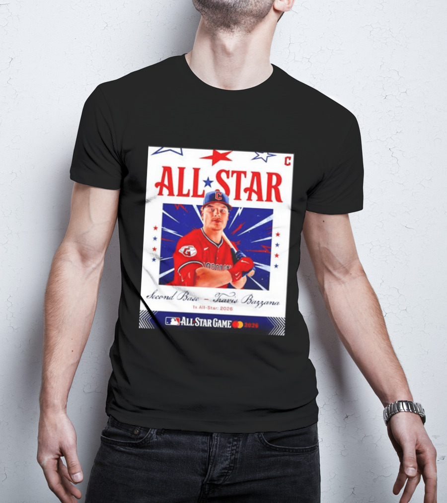Travis Bazzana 2026 MLB All Star Game Second Base Player Card T-Shirt