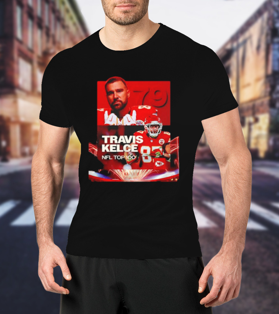 Travis Kelce Kansas City Chiefs NFL Top 100 87 T-Shirt