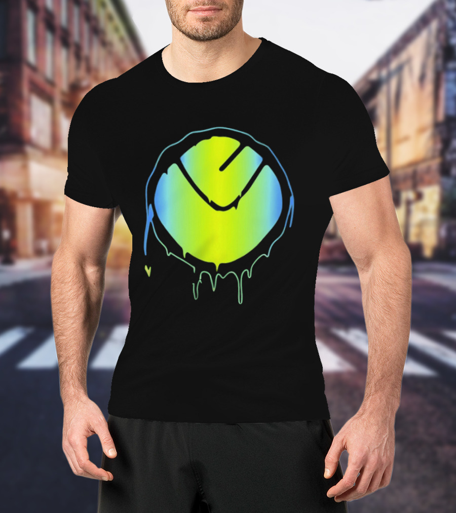 Vibrant Yellow Green Dripping T-Shirt