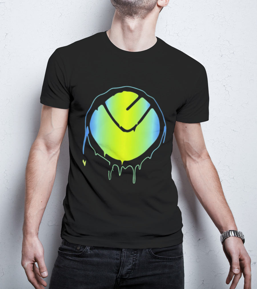 Vibrant Yellow Green Dripping T-Shirt