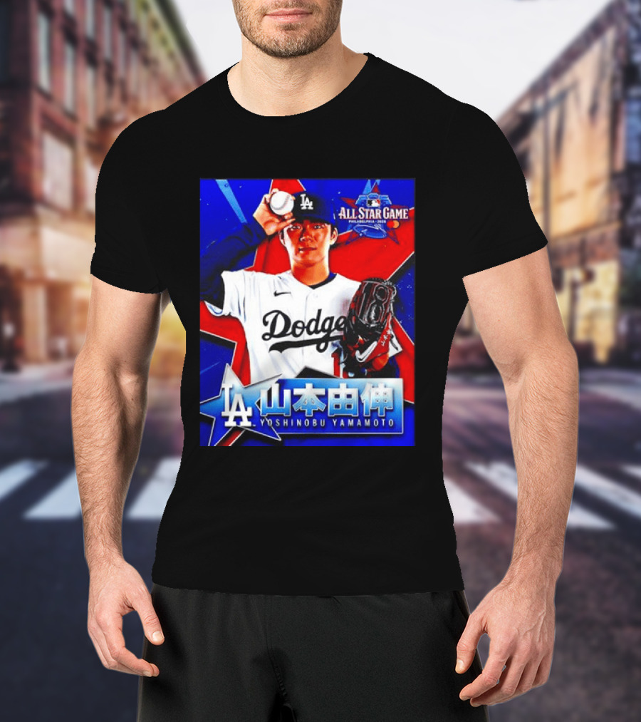 Los Angeles Dodgers Yoshinobu Yamamoto 2026 All Star Game Baseball T-Shirt