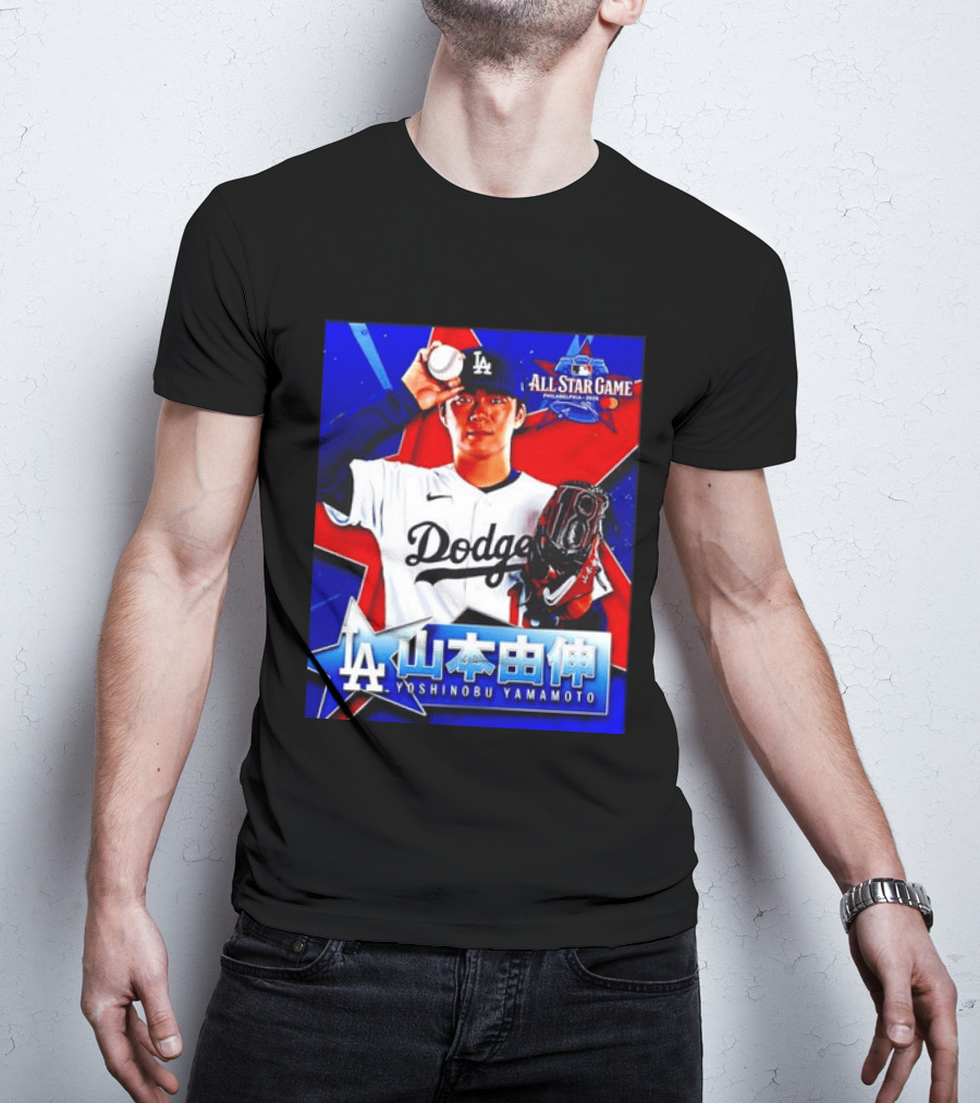 Los Angeles Dodgers Yoshinobu Yamamoto 2026 All Star Game Baseball T-Shirt