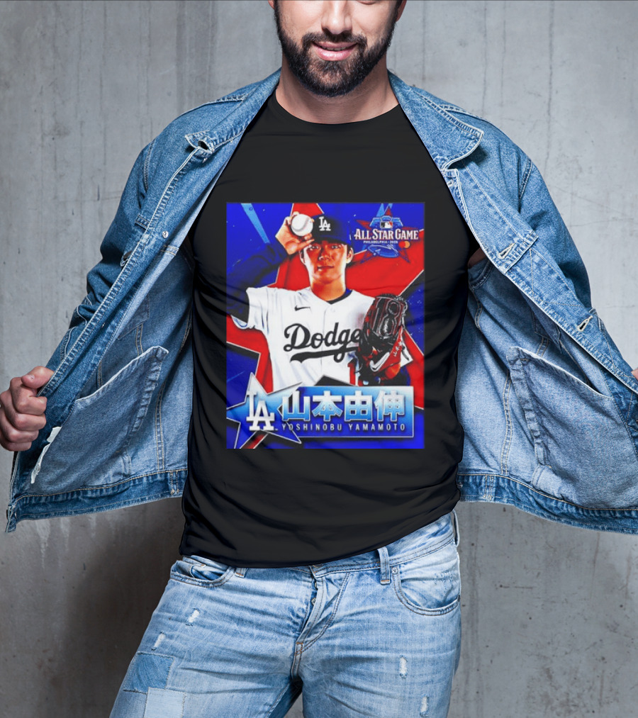Los Angeles Dodgers Yoshinobu Yamamoto 2026 All Star Game Baseball T-Shirt