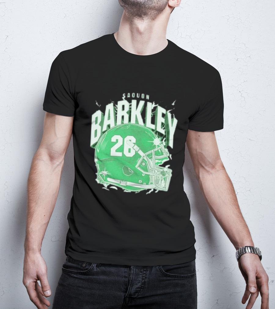 Saquon Barkley 26 Football Helmet T-Shirt