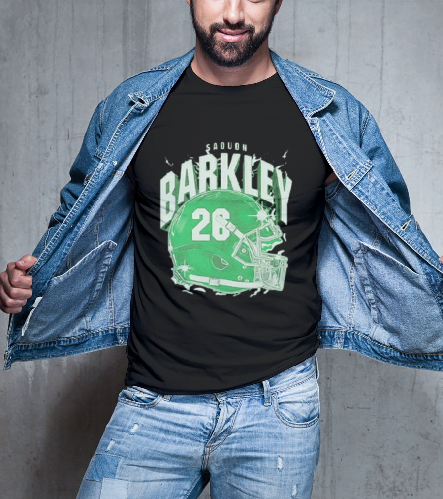 Saquon Barkley 26 Football Helmet T-Shirt