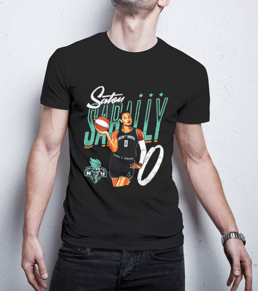 Satou Sabally New York Liberty Basketball 00 WNBA Player T-Shirt