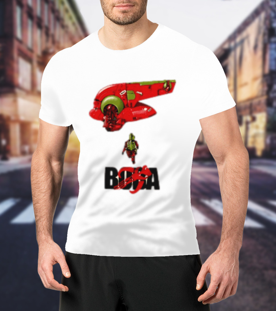 Bobakira Star Wars Boba Fett Mashup Slave I Spaceship And Armor T-Shirt