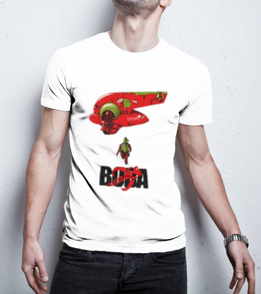 Bobakira Star Wars Boba Fett Mashup Slave I Spaceship And Armor T-Shirt