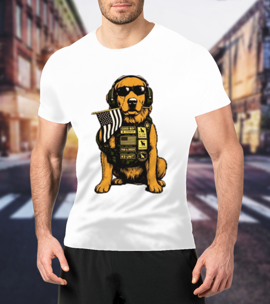 Good Boy Operator K9 Unit Can I Pet That Dog Paw & Order T-Shirt