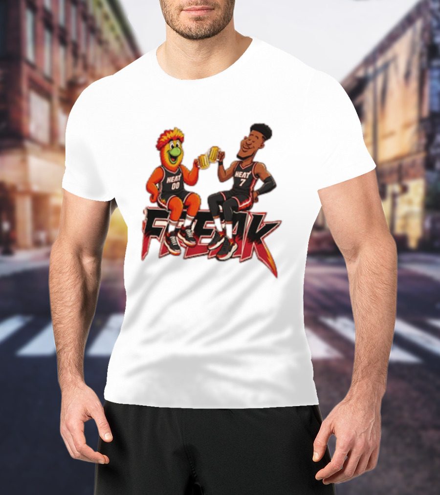Cheers To The Freak Heat Giannis Burnie Miami T-Shirt