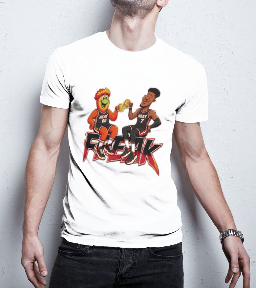 Cheers To The Freak Heat Giannis Burnie Miami T-Shirt
