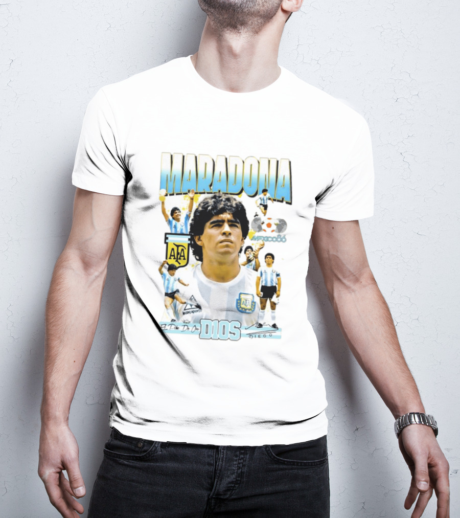 Diego Maradona AFA El Pibe De Oro D10S Mexico 86 T-Shirt