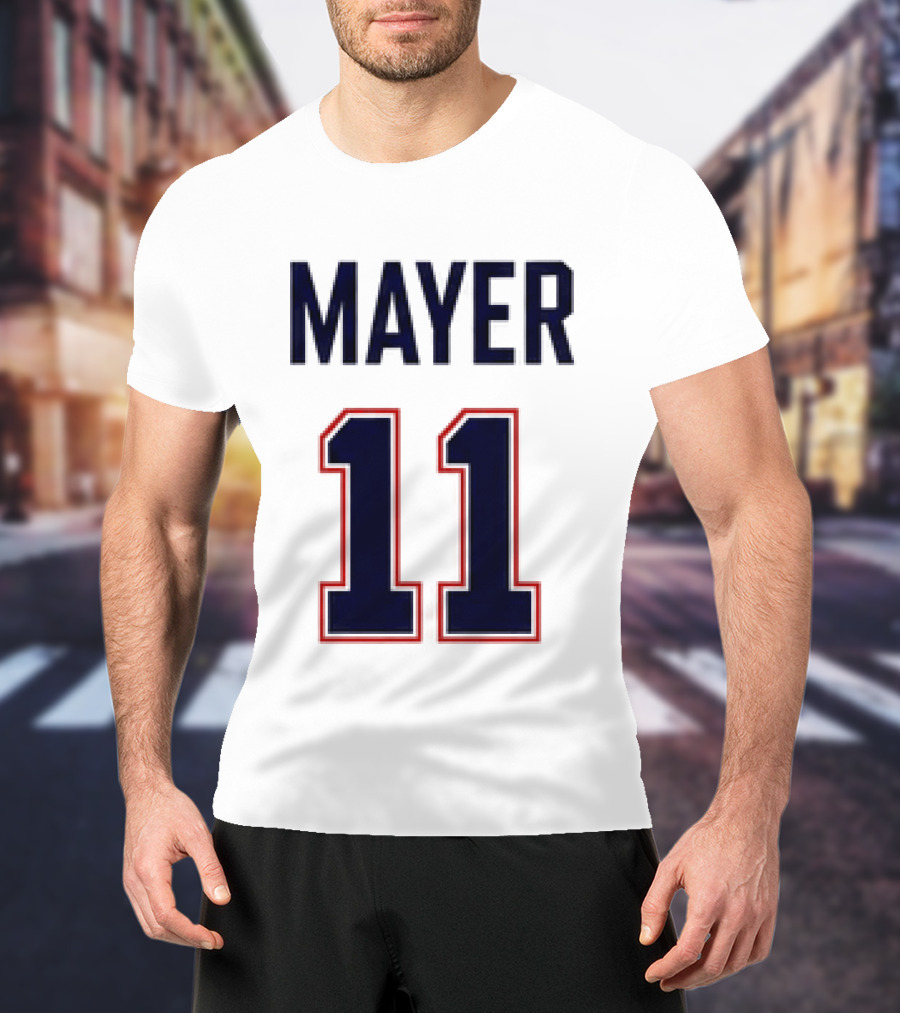 Red Sox 2026 Marcelo Mayer 11 Football Jersey Giveaway T-Shirt